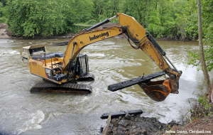 Read more about the article Pinery Dam removed from Cuyahoga River after standing 193 years
